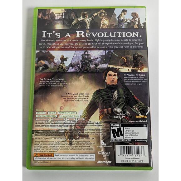 Xbox 360 Lot of 3 Games - Fable III, Kane & Lynch, Rage - Picture 2 of 7